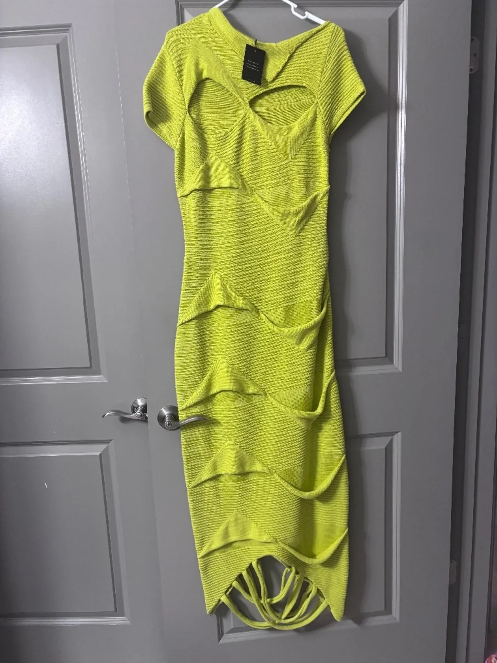 Hanifa Taliah Knit Dress-Green - Picture 4 of 4